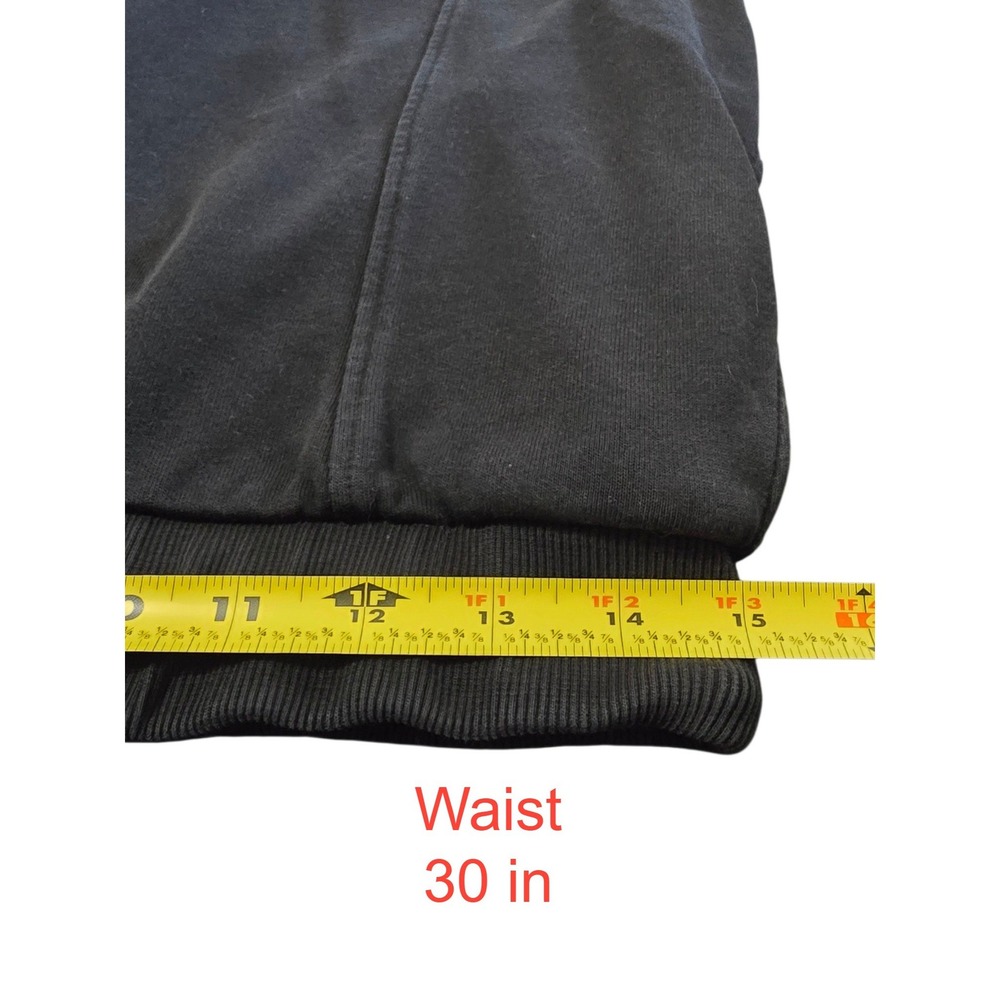 Long Tall Sally Tall Black Cuffed Drawstring Joggers Sz 10 - Picture 9 of 12